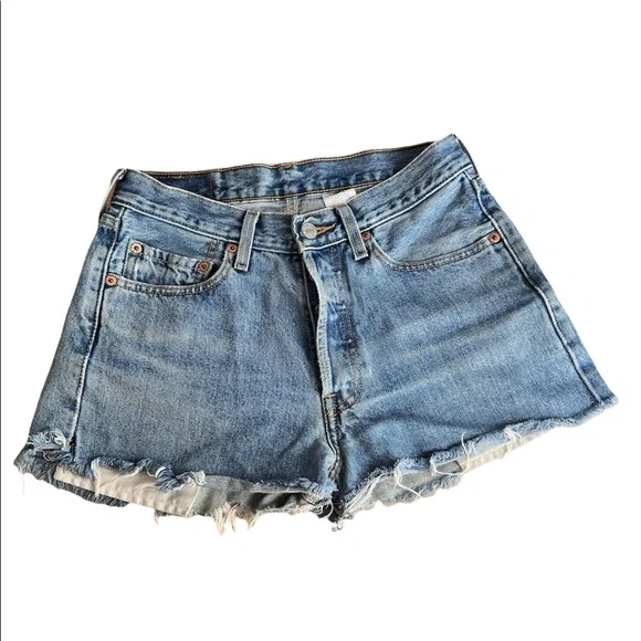 Levi’s Vintage 501 distressed cutoff denim shorts Size 29 - Picture 12 of 12